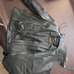 Unik Black Leather Gloves